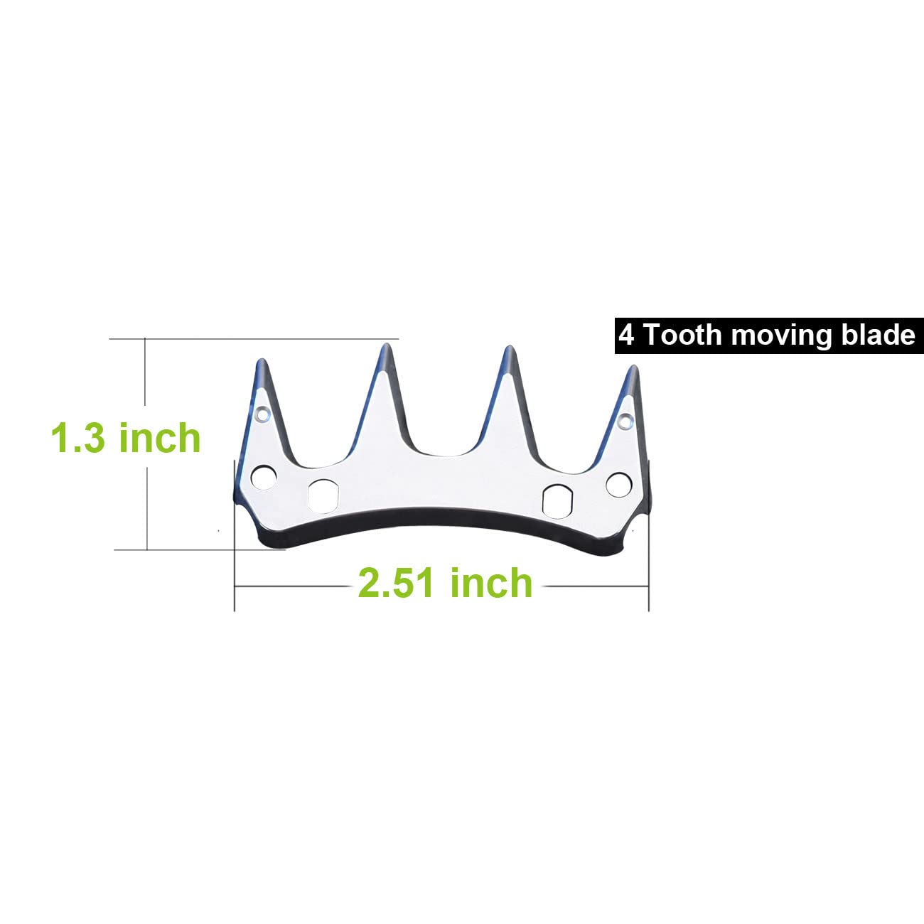 Mawaer 4-Point Universal Replacement Shearing Blades, Compatible With Oster, Gdjob, Takekit, Beetro, Dragro, Lister, Heiniger Sh