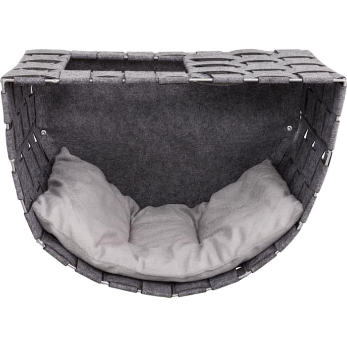 Trixie Frehi Wall Mount Cat Condo Set, 2 Condos And 2 Steps, Dark Gray