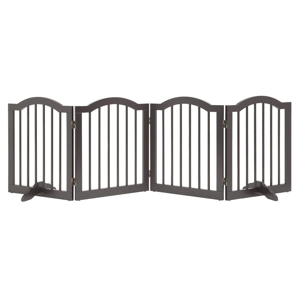 Unipaws Support Feet For Wooden Pet Gate, Freestanding Dog Gate, Set Of 2, Design For 0.71 Inches Thickness Panel, White