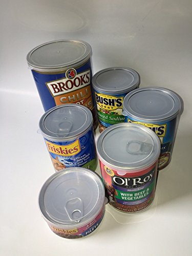 Alazco 12Pc Bpa-Free Can Covers - 2 Large 2 Medium 8 Small Plastic Tight Seal Lids For Canned Goods Or Pet Dog Cat Food Food Saver Reusable