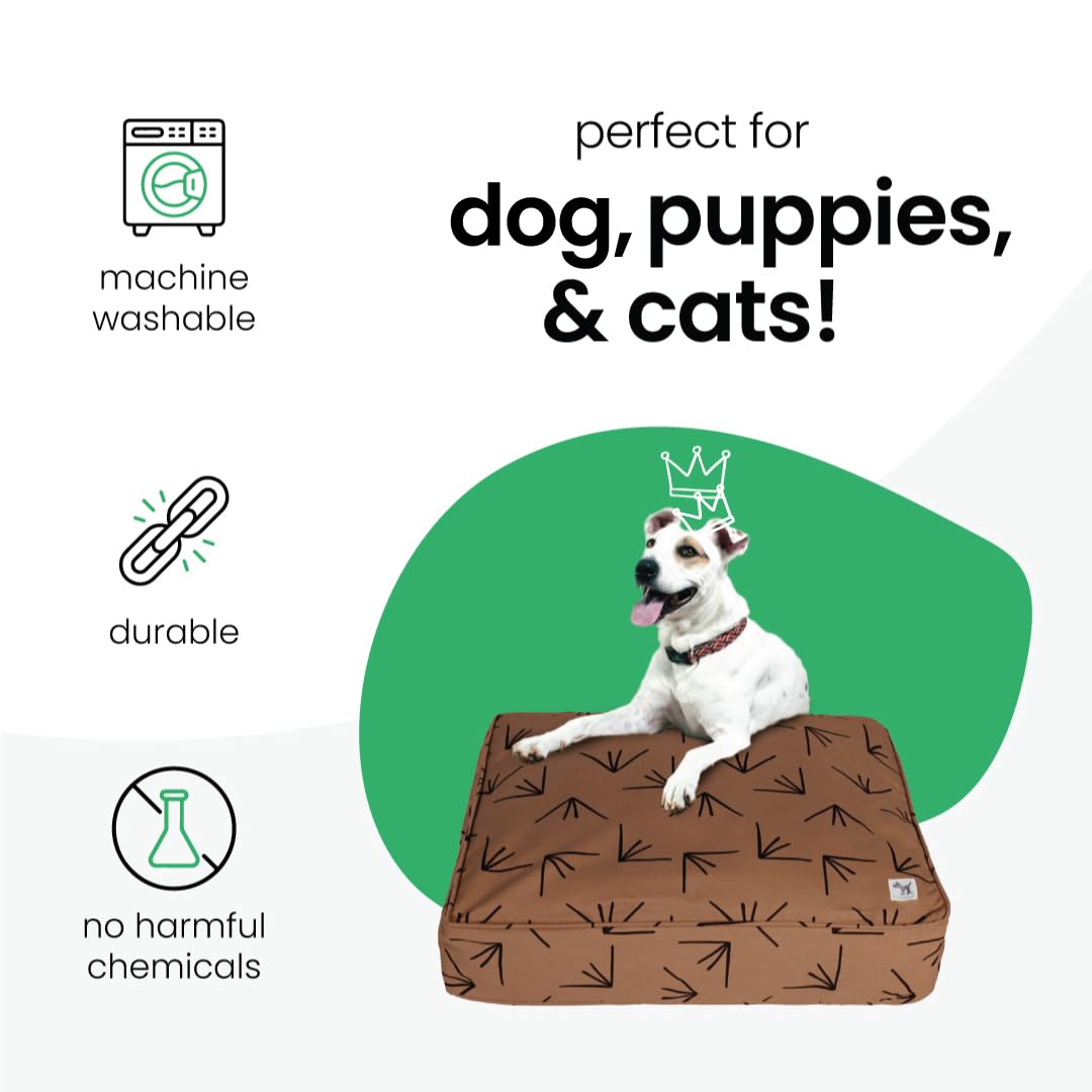 Molly Mutt Medium To Large Duvet Cover, Heat Waves, Brown With Black Accents 36''X45''X5''