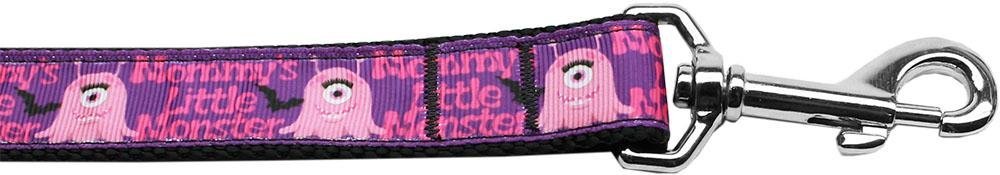 Pet Dog & Cat Nylon Collar or Leash, "Mommy's Little Monster" 1" w x 6 ft. leash
