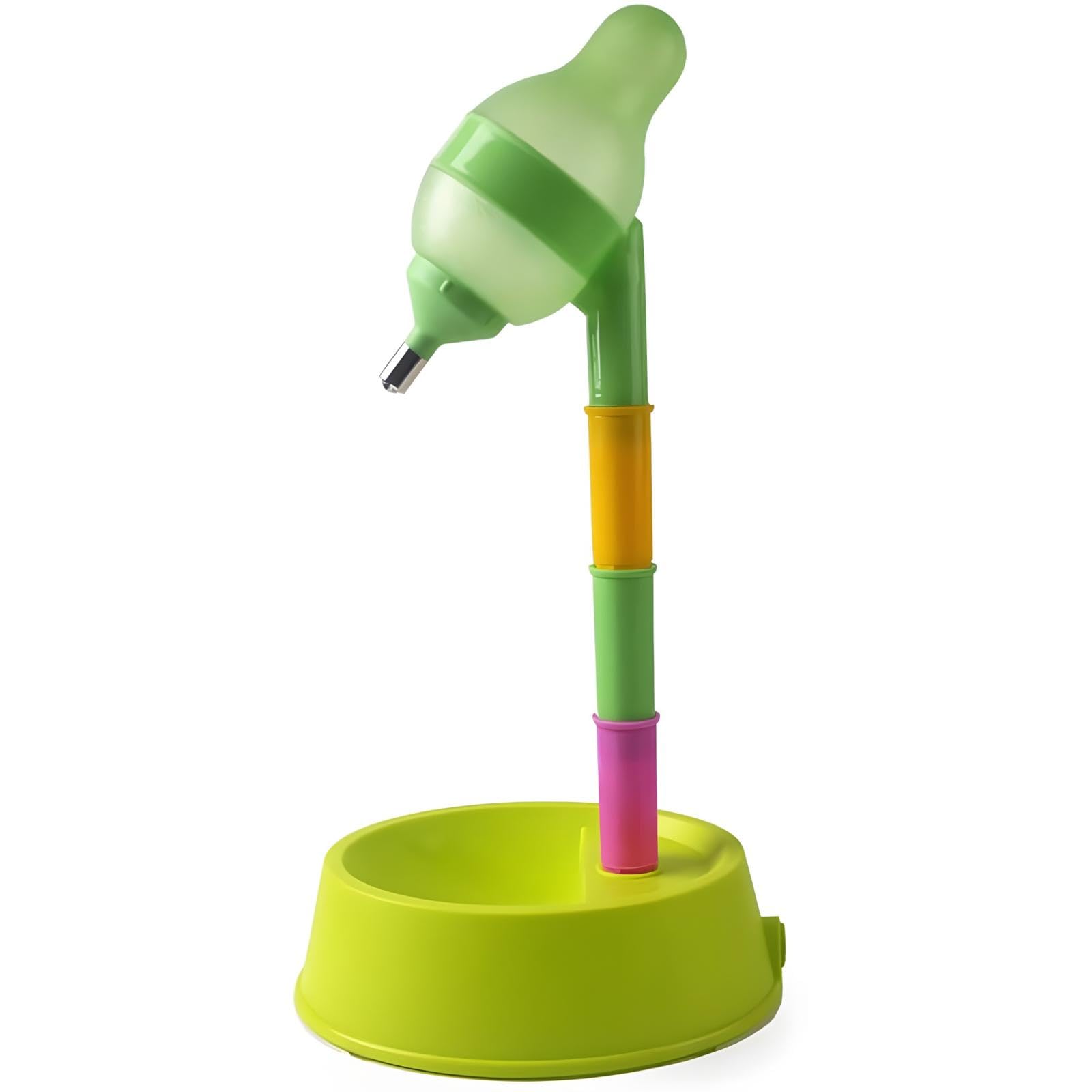 Nacoco Pet Standing Water Dispenser - Cat Dog Standing Detachable Pole Automatically Feeding Height Adjustable(Grey Adjustable R