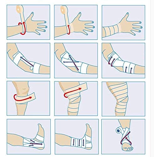 MUEUSS Self Adhesive Adherent Bandage Wrap for Dogs Cats Horses Wounds,Pet First Aid Tape, Breathable Athletic Elastic Cohesive