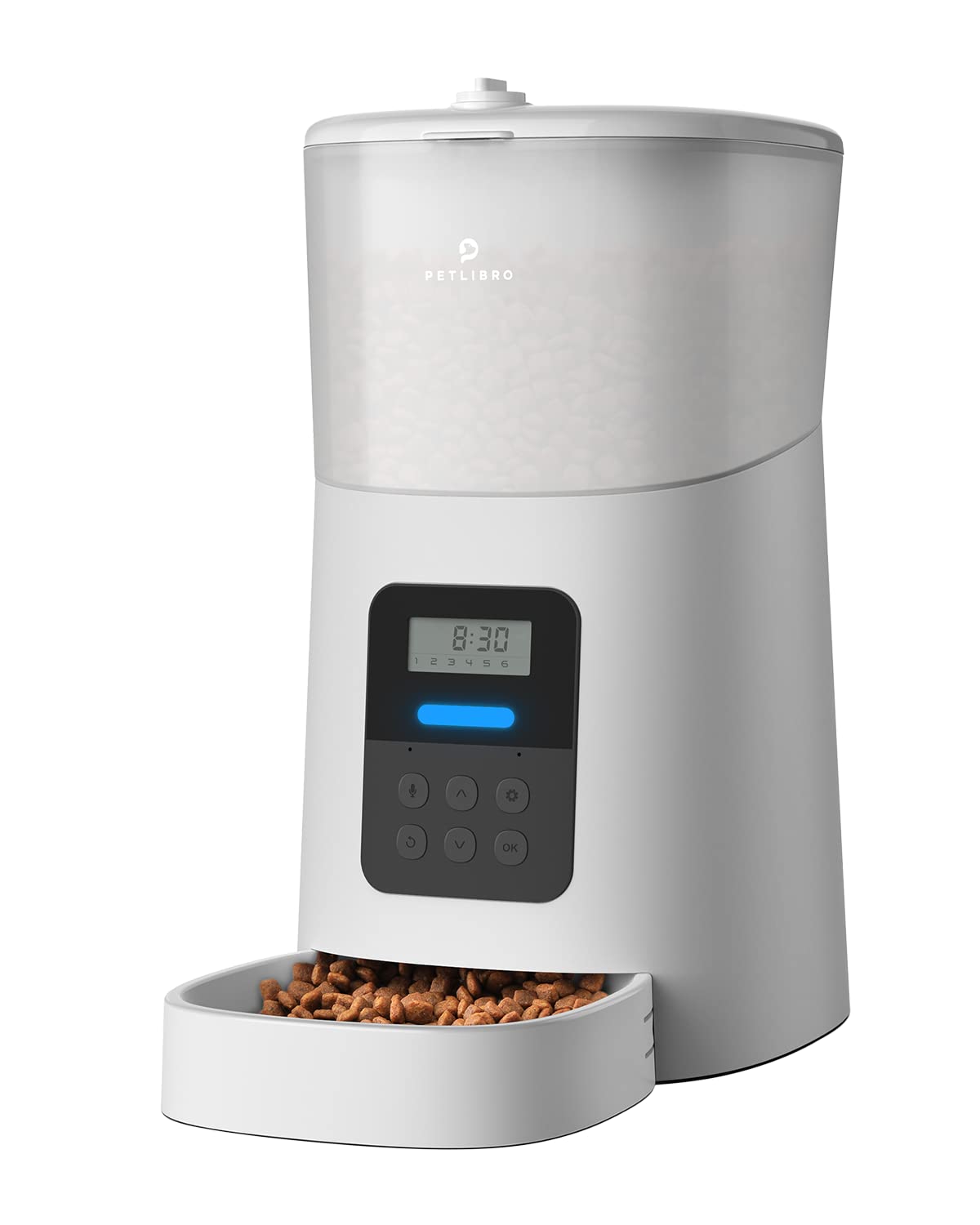 PETLIBRO Automatic Cat Feeder, 6L Auto Pet Cat Dry Food Dispenser with Clog-Free Design, Low Food LED Indication, 0-50 Portion C