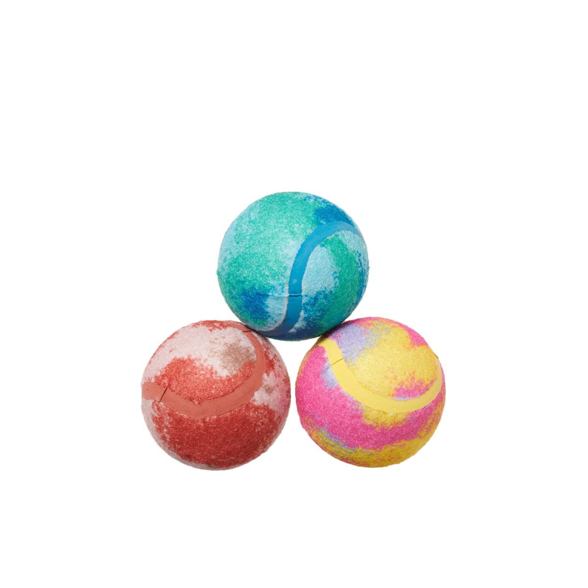 Barkbox Dog Toys - Squeaky Clean Bath Bombs Squeaker Ball Interactive Chew Toys - Durable & Tough Tennis Balls, Training, Exerci