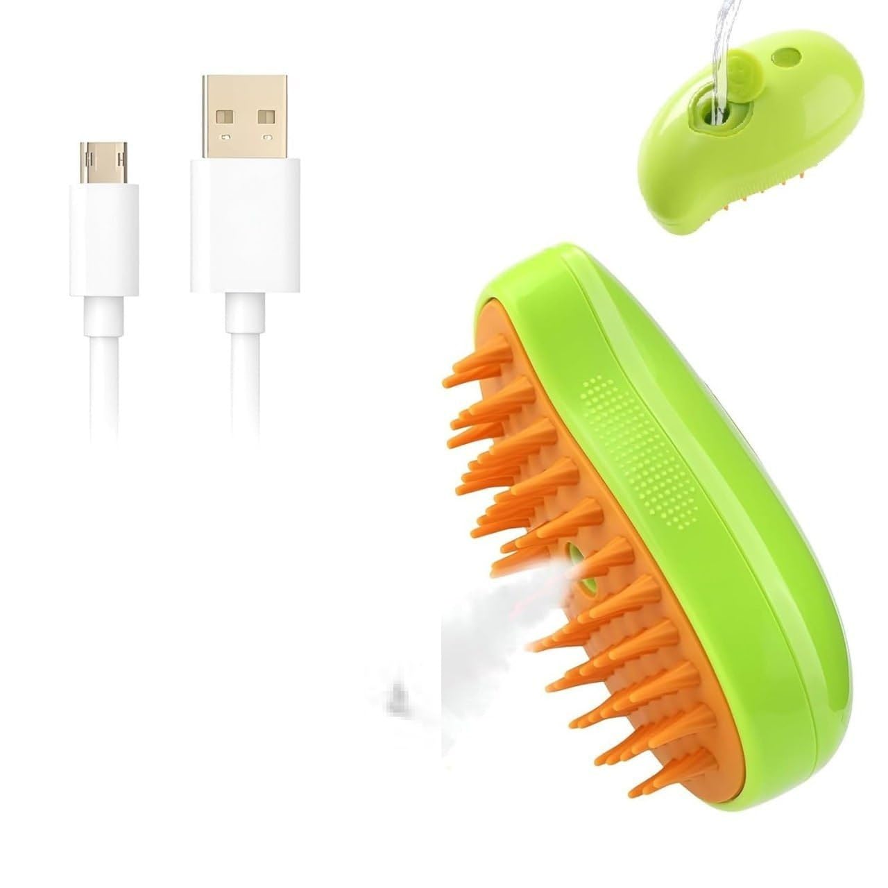 Blisscart Pet Steam Brush Steamy Pet Brush 3 In 1 SelfCleaning Grooming Tool, Efficient Massage, Hair Removal, Tangled & Loose 