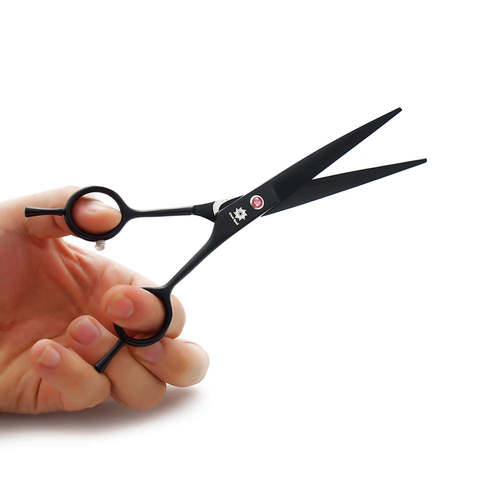 Dream Reach 7.0 Inches Professional Pet Cat Dog Grooming Shears Scissors, Straight, Curved, Thinning/Blending/Chunking Scissors Kit (4-Set)