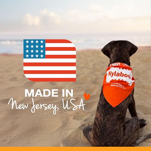 Nylabone Nubz Peanut Butter Dog Chew Treats - Breath Freshener, Dental Chews for Large Dogs, 2.1 lb, Made in USA (18 Count)