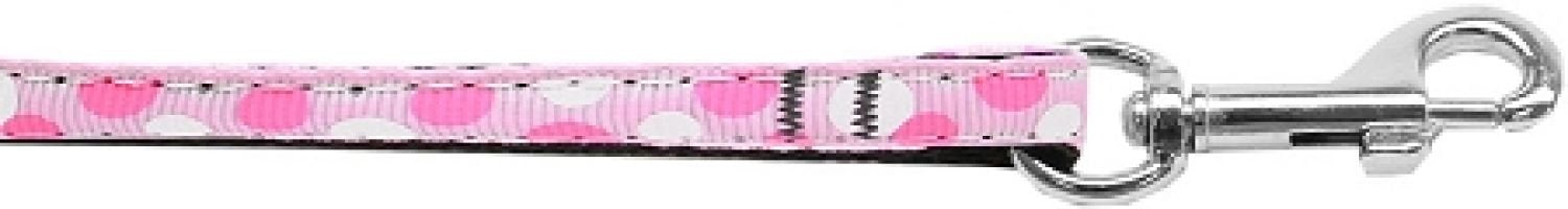 Mirage Pet Products Confetti Dots Nylon Collar Leash, 3/8&quot; by 4', Light Pink