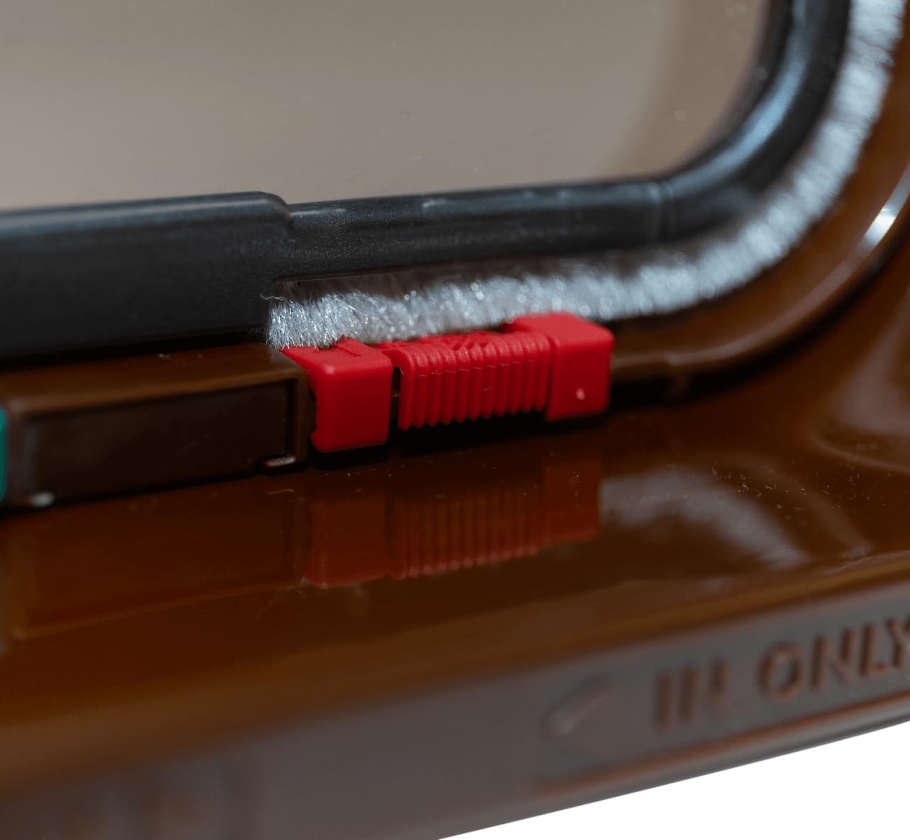 Cat Mate 4 Way Locking Cat Flap With Door Liner, Brown