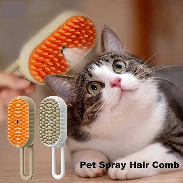 2024 Multifunctional Pet Brush For Detangling And Hair Removal - 3-In-1 Grooming Comb With Massage Function For Cats And Dogs (K