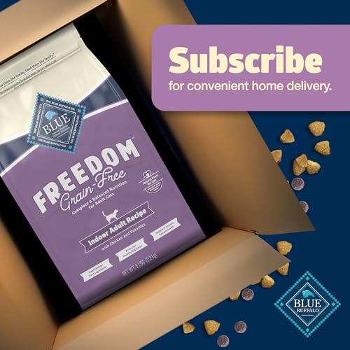 Blue Buffalo Freedom Grain-Free Adult Dry Cat Food, Complete & Balanced Nutrition for Indoor Cats, Made with Natural Ingredients