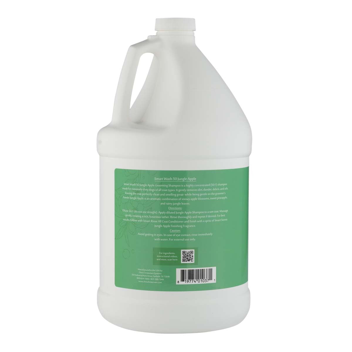 Chris Christensen SmartWash 50 Grooming Shampoo Jungle Apple, Groom Like a Professional, Delightfully Fragranced and Concentrate
