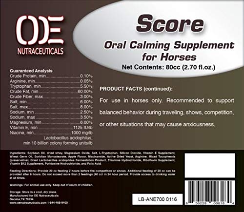 OE NUTRACEUTICALS Score Oral Horse Suppliement (4 Doses)