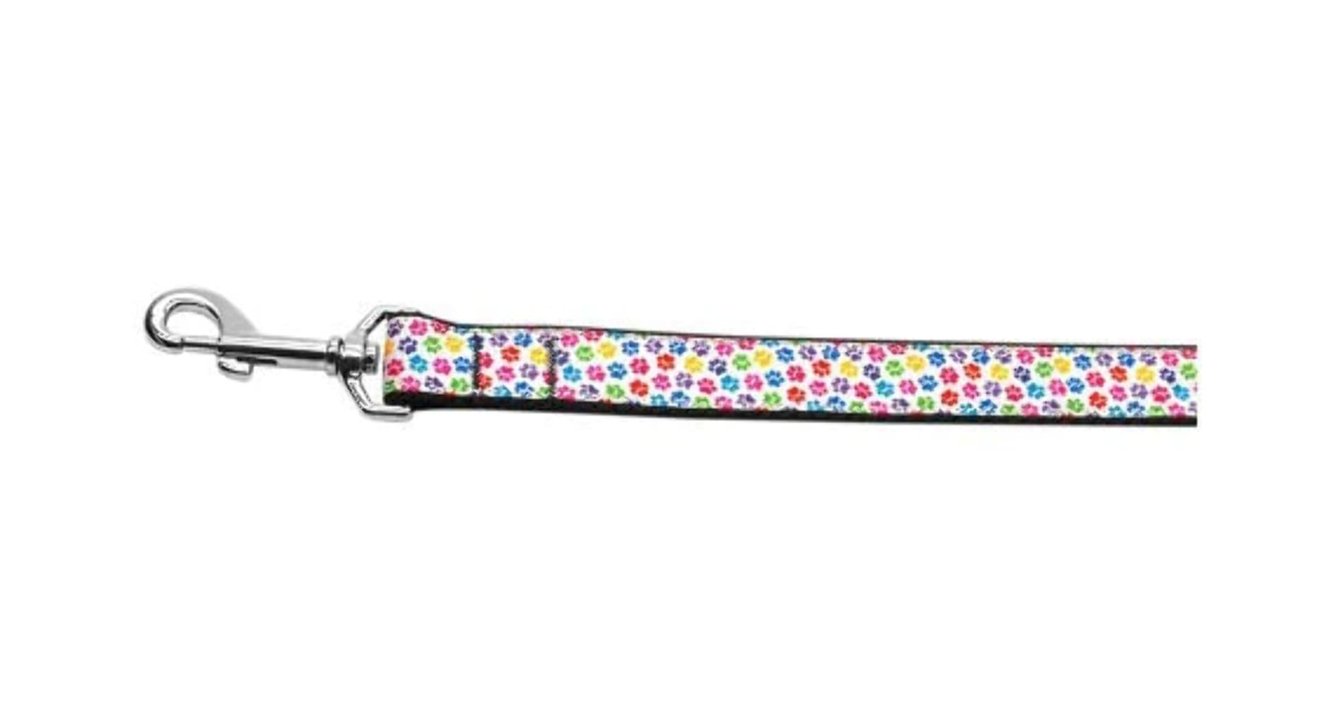 Pet Dog & Cat Nylon Collar or Leash, "Confetti Paws" 3/8" w x 4 ft. leash