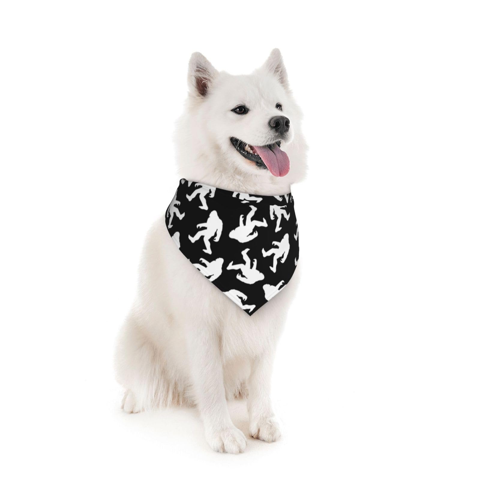 Bigfoot Dog Bandana Scarf Triangle Bibs Pet Accessories Cat Kerchief