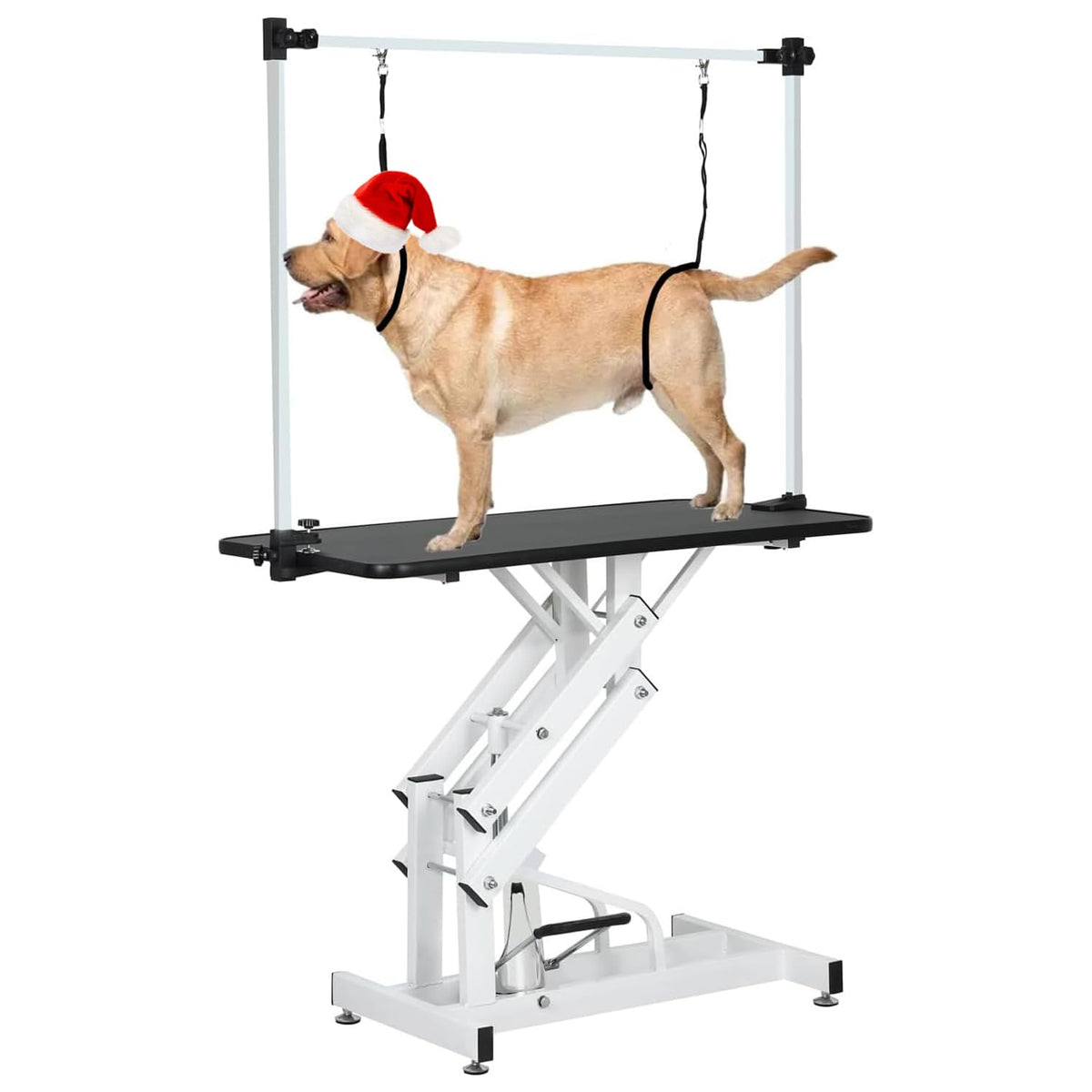 Epikoib Hydraulic Pet Dog Grooming Table For Large Dogs, Heavy Duty Grooming Table With Adjustable Arm Noose, Maximum Capacity U