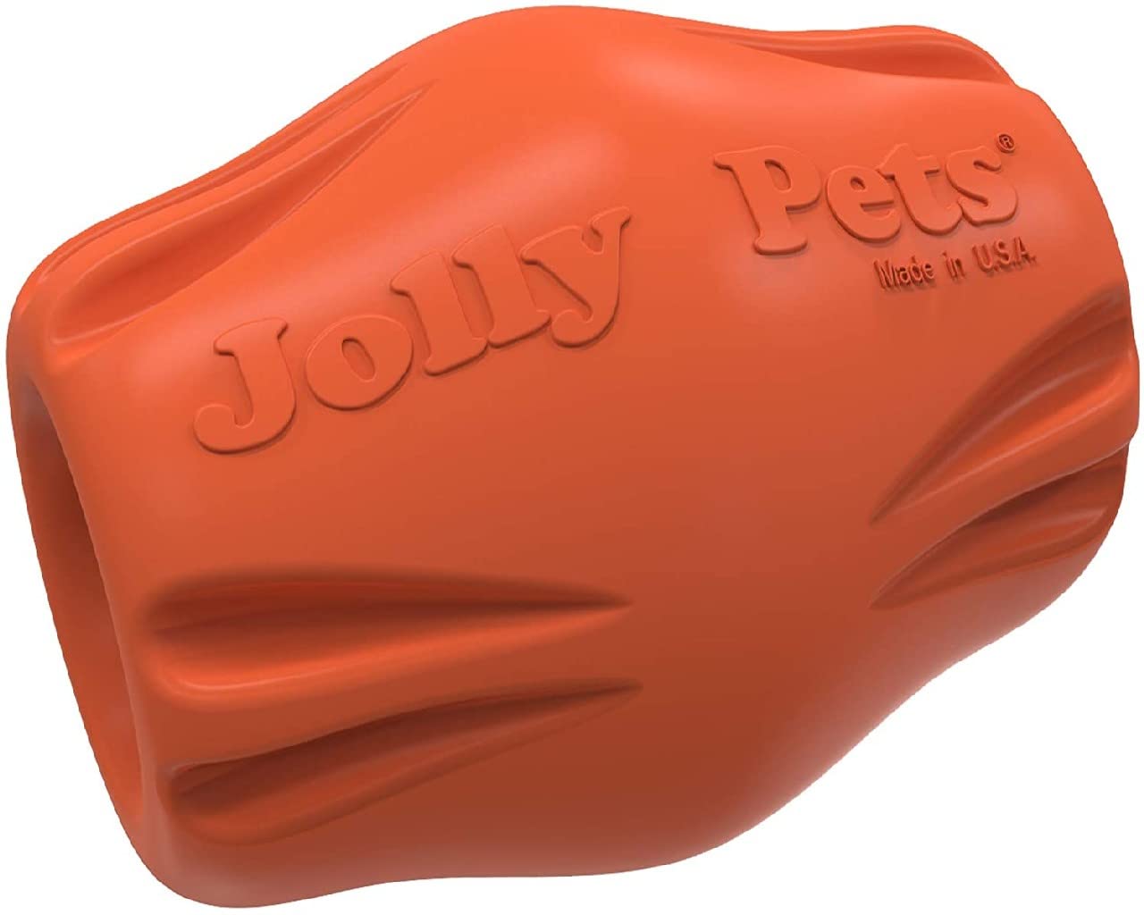 Jolly Pets Flex-N-Chew Bobble Orange Large 3 in (JTJB03)
