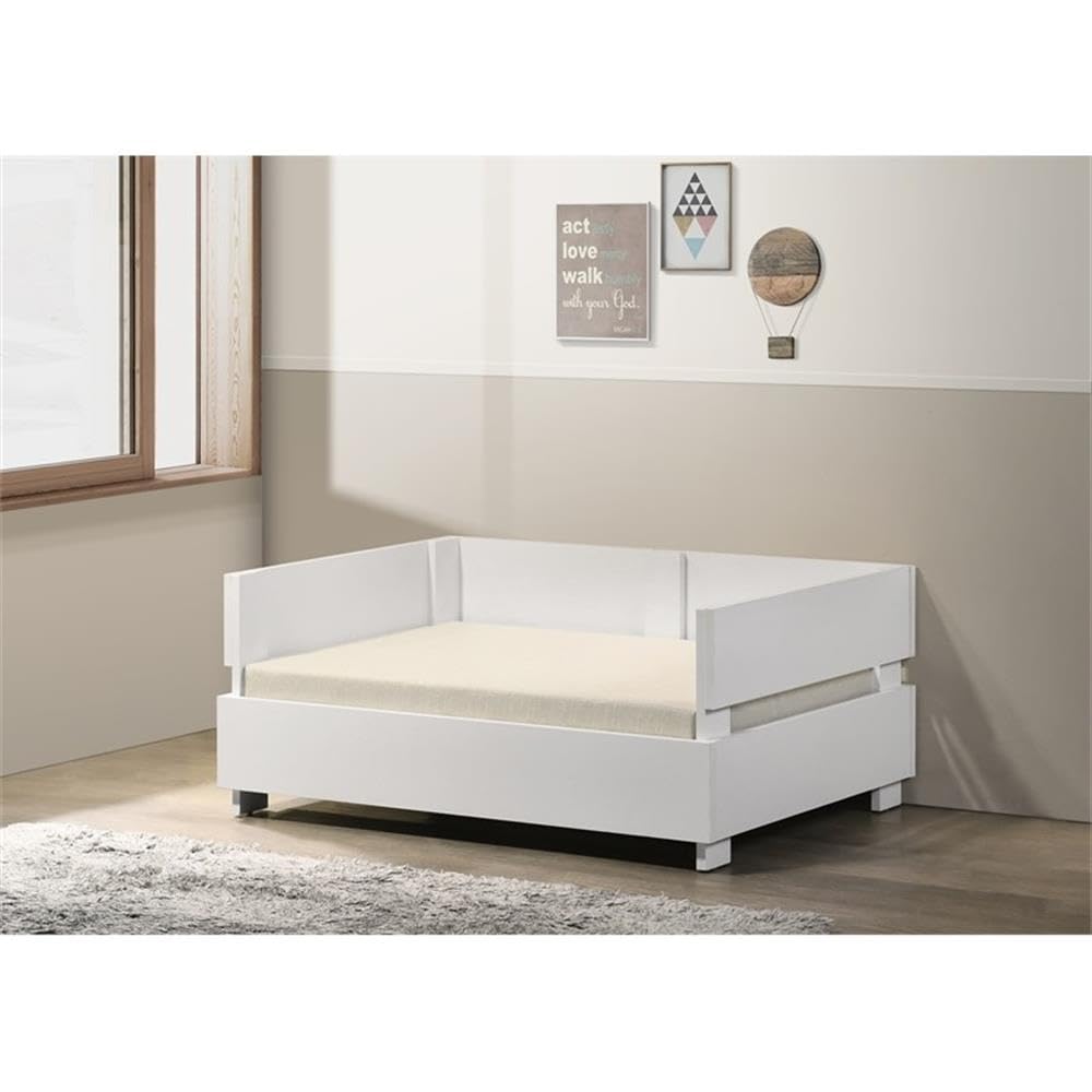Progressive Furniture Marshmallow Pet Bed W/Cushion in White/Off White