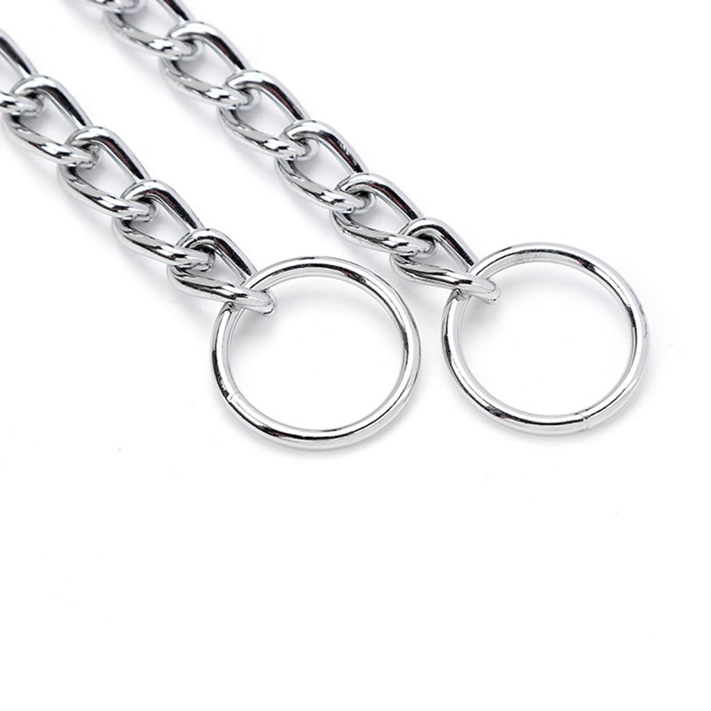 Chain For Dogs, Silver S Metal Slip Link Training Heavy Duty Dog Collar Martingale Puppy Collars For Xxs Xs Small Medium Large B