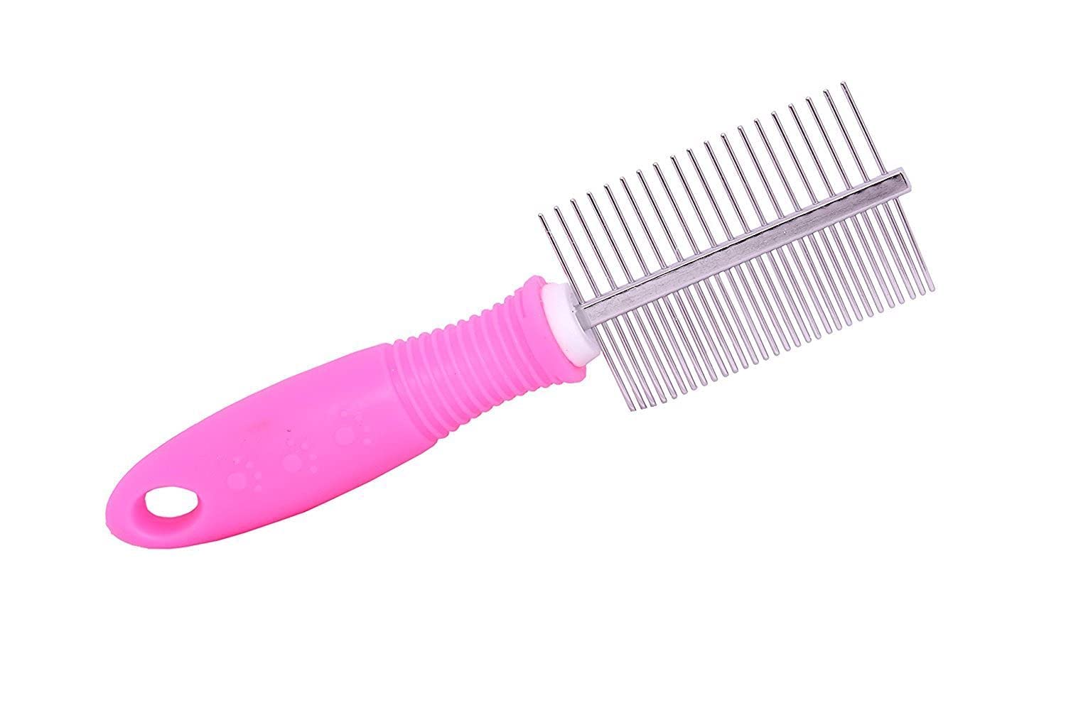 Psk Pet Mart Dog Grooming Plastic Auto Slicker Self Cleaning Hair Brush For Dogs & Puppies (Pink)