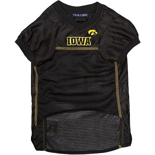Pets First NCAA College Iowa Hawkeyes Mesh Jersey for DOGS & CATS, Medium. Licensed Dog Jersey with your Favorite Football/Baske