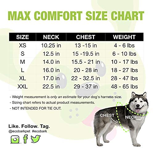 Ecobark Dog Harness - Luxurious Soft Mesh - Eco-Friendly Over The Head Vest Harness - No Pull & No Choke Design - Padded Breathable Body Halter - Large Puppies & Medium Breeds (Green, Xl)