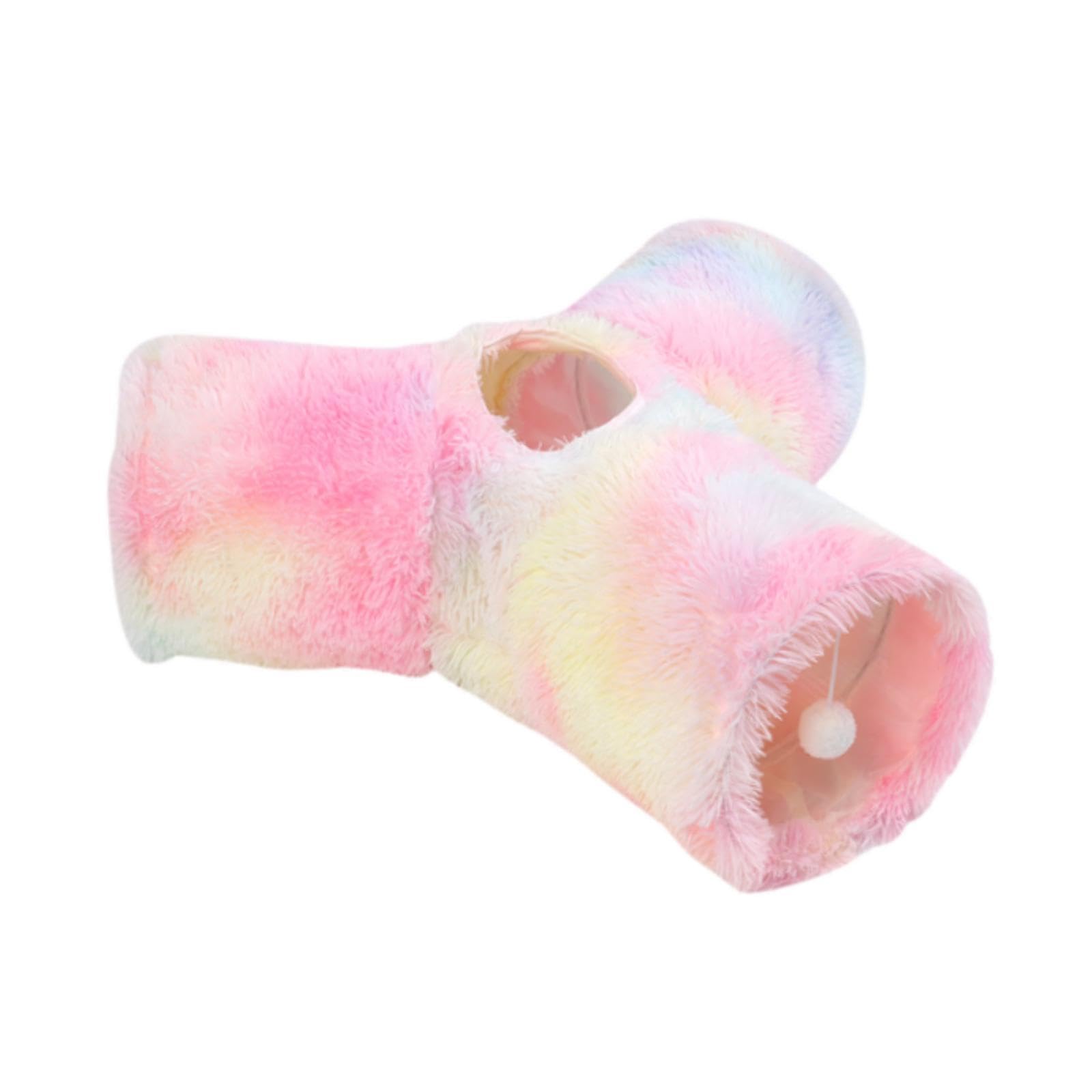 Merishopp Plush Pet Cat Tunnel Tube Tunnels For Indoor Cats For Bedroom Farmhouse Home Multicolor | Pet Supplies | Cat Supplies 
