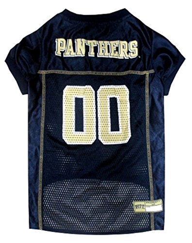 Pets First Ncaa College Pittsburgh Panthers Mesh Jersey For Dogs & Cats, Size X-Small, Licensed Dog Jersey With Your Favorite Football/Basketball College Team