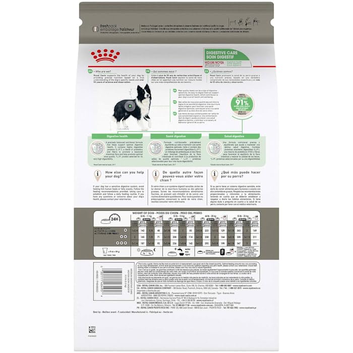 Royal Canin Medium Digestive Care Dry Dog Food, 30 lb bag