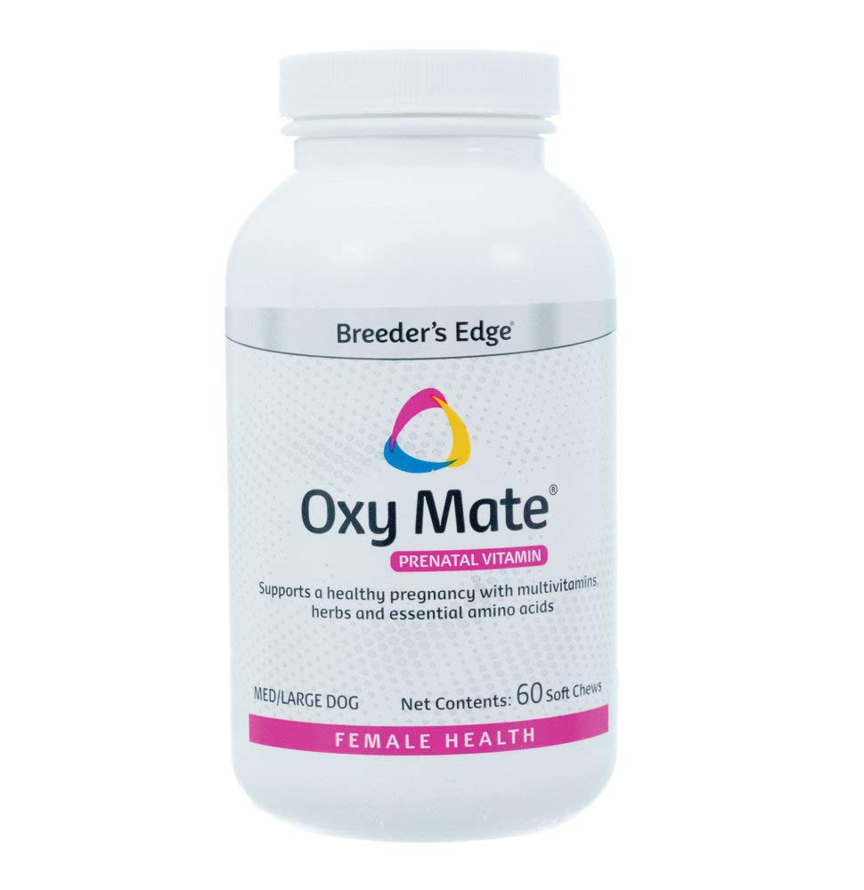 Revival Animal Health Breeders Edge Oxy Mate- Prenatal Supplement- for Medium & Large Dogs- 60ct Soft Chews