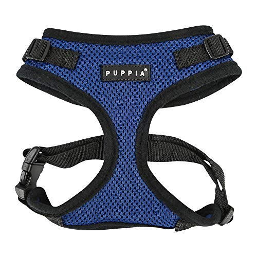 Puppia Authentic Ritefit Harness With Adjustable Neck, Small, Royal Blue