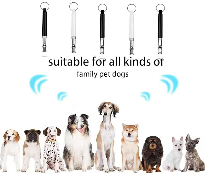 Hmflxyjyrh Dog Whistle To Stop Barking Neighbors Dog, Adjustable Ultrasonic Silent Dog Whistle, Professional Recall Dog Training