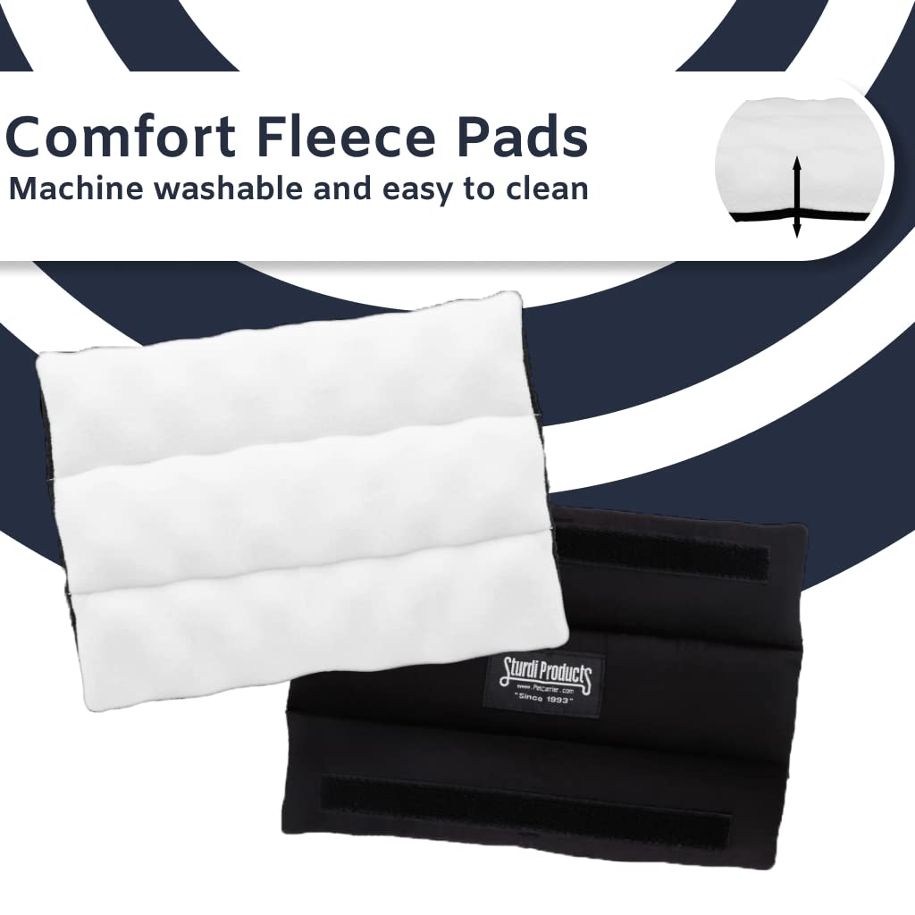 Sturdibag Xl Pet Travel Carrier: Flexible Height For Cat And Dog Soft Sided With Safety Clips And Seatbelt Straps | Blue Jay, 20