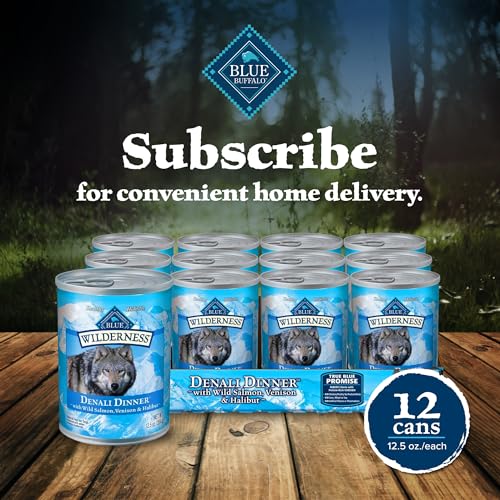 Blue Buffalo Wilderness Denali Dinner Wet Dog Food, High-Protein & Grain-Free, Made with Natural Ingredients, Wild Salmon, Venis