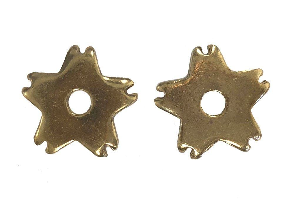 Aj Tack Spur Rowels Black 1 3/8' Cloverleaf