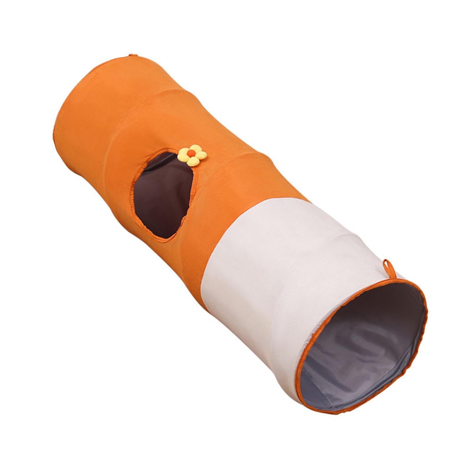Atorse Straight Cat Tunnel Lovely Foldable Kitten Tube For Playing Training Bunny Small|Pet Supplies|Cat Supplies|Toys