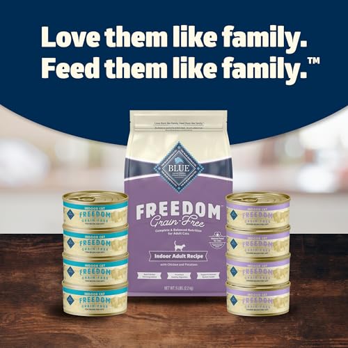 Blue Buffalo Freedom Grain-Free Adult Dry Cat Food, Complete & Balanced Nutrition for Indoor Cats, Made with Natural Ingredients