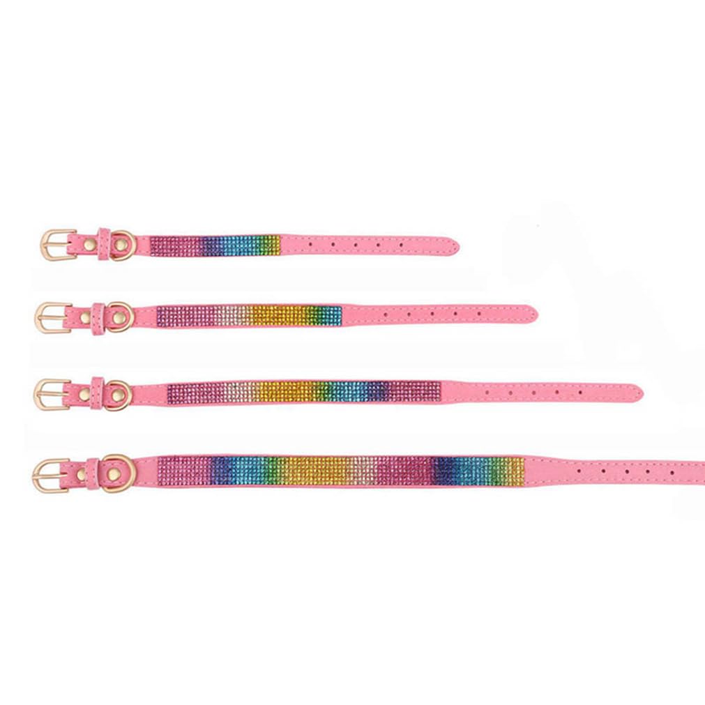 Rhinestone Dog Collar, Xs Dog Collar Girl, Diamond Jewel Glitter Sparkly Bedazzled Puppy Collar With Bow Adjustable For Xxs,Xs,S