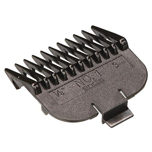 TRIXIE Andis 4 Piece Animal Comb Set - Stainless Steel, Black, Sizes: 1/8" to 1/2", Model 21318, Pack of 4