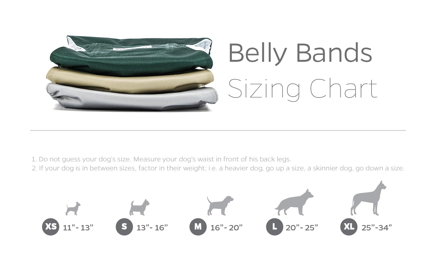 Pet Parents Premium Washable Belly Bands For Male Dogs & Extendrs, (3Pack) Of Male Dog Diapers & Male Dog Belly Bands, Color: Spruce, Size: Large Dog Diapers Male