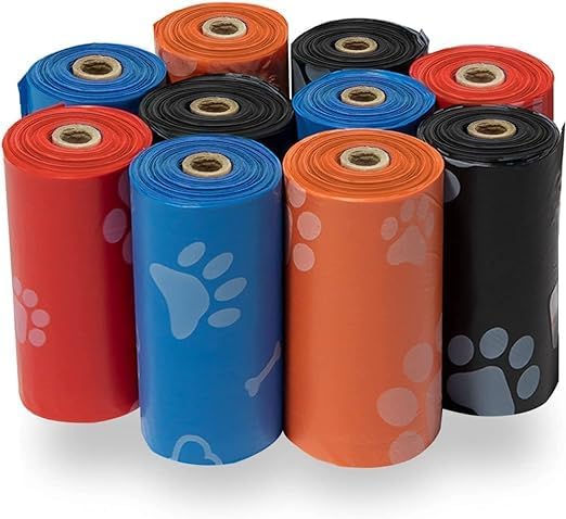 Dog Poop Bags for Waste Refuse Cleanup, Doggy Roll Replacements for Outdoor Puppy Walking and Travel, Leak Proof and Tear Resist