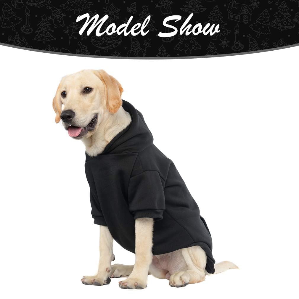 Kooltail Basic Dog Hoodie - Soft And Warm Dog Hoodie Sweater With Leash Hole And Pocket, Dog Winter Coat, Cold Weather Clothes For Xs-Xxl Dogs