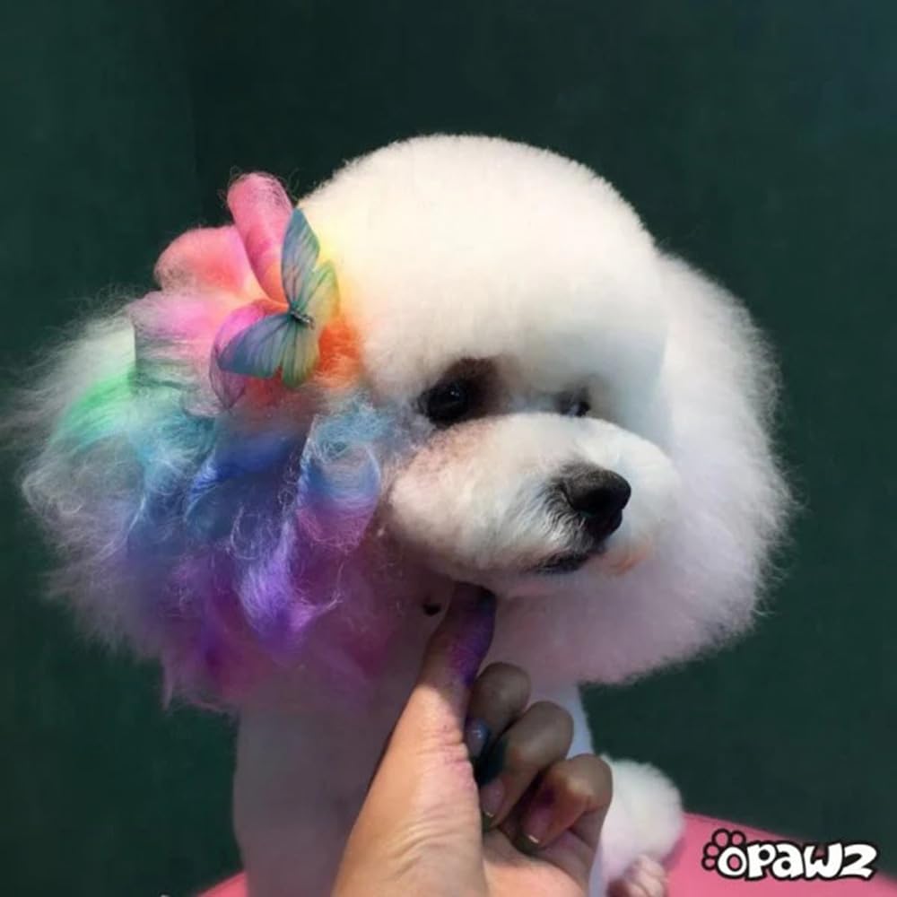 Opawz Pet Hair Chalk, Temporary Dog Hair Dye, Washable Pet Hair Dye, Pet Safe Dye For Creative Grooming (Purple)