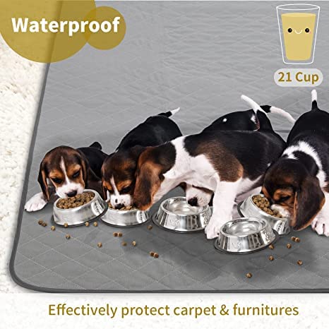Coolshields Washable Puppy Dog Pee Pad, 72'' X72'' Extra Large, Waterproof Whelping Training Mat For Playpen Crate, Floor, Bed,S