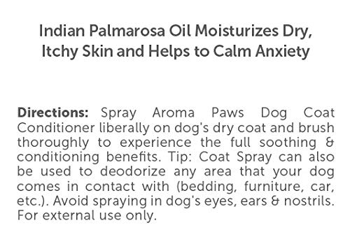 Aroma Paws Scented Dog Coat Spray - Cleansing, Conditioning, Moisturizing - Toxin Free, Healthy Ingredients - Aromatic Grooming