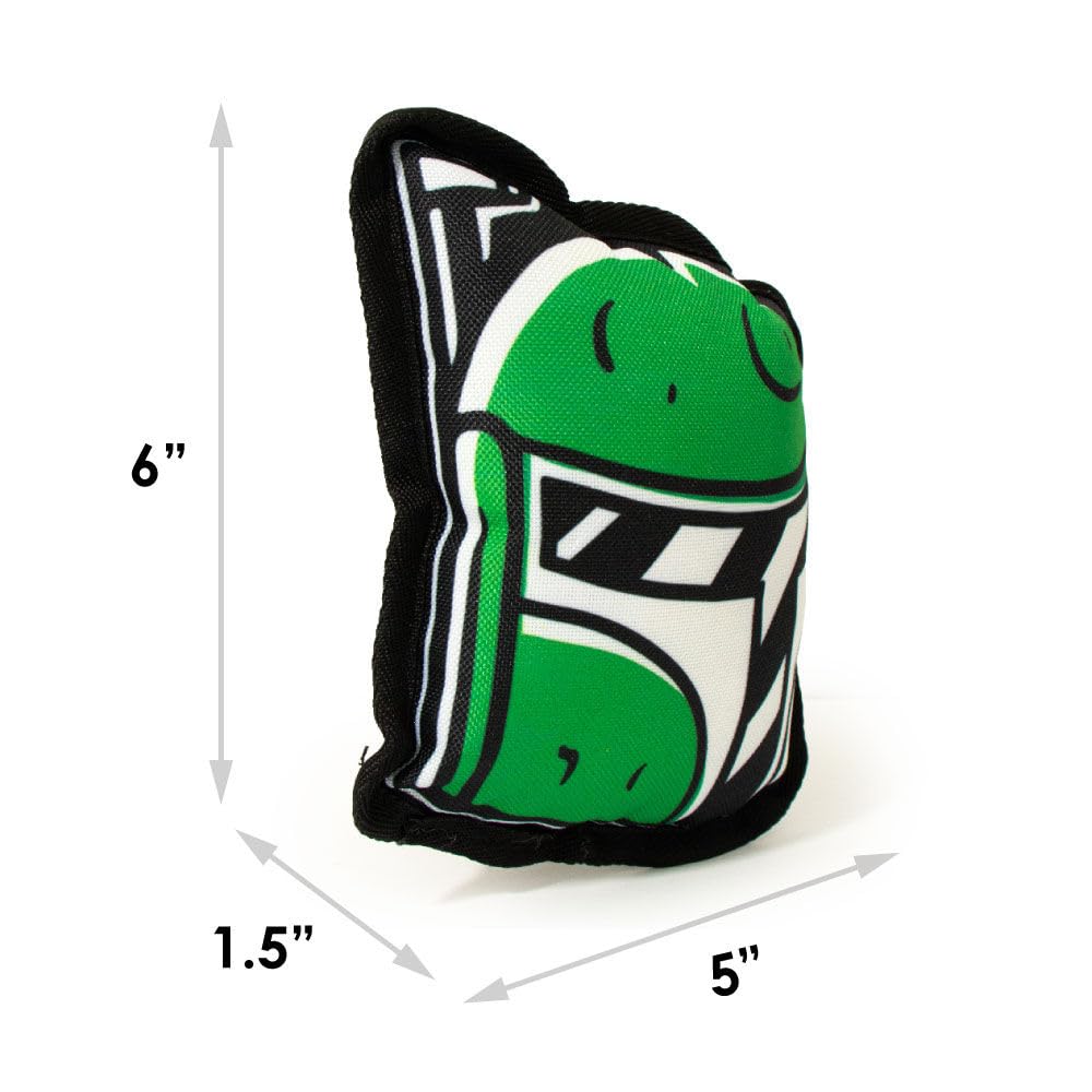 Buckle-Down Dog Toy, Star Wars, Ballistic Squeaker Boba Fett Head 5.0'' X 6.0''