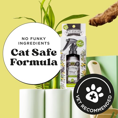 Pet-Pourri Smell Ya Litter Cat Deodorizer Spray – Kitty Litter Box & Home Odor Freshener – Plant Based Ingredients – Vet Recommended – Great For Air, Carpet, Litter Box, Pee, Urine & Strong Pet Odors