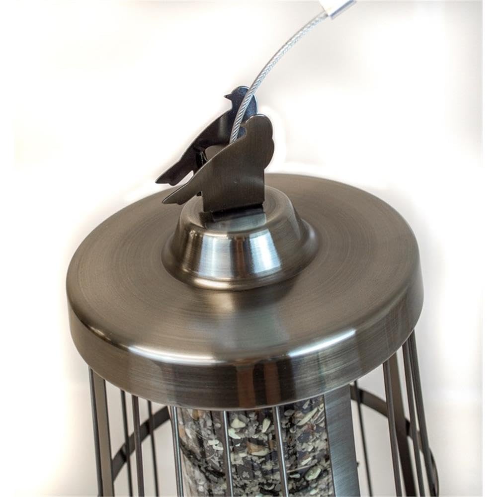 Outdoor Leisure Products Deluxe Bird Feeder, Nickel